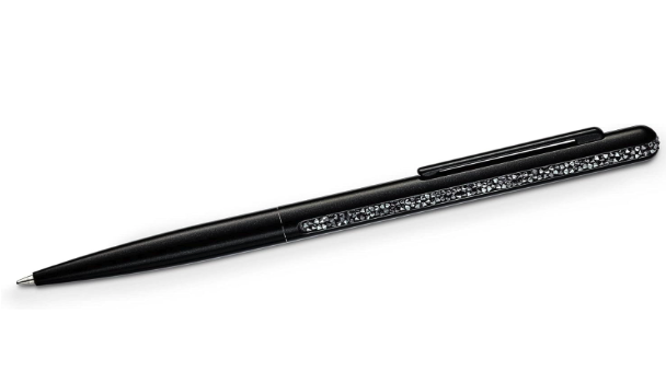 Swarovski 5595667 Bolígrafo Crystal Shimmer, Negro, Lacado negro
